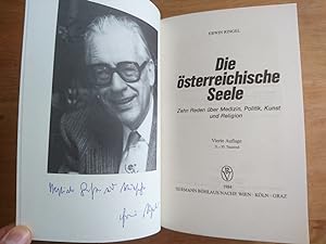 Bild des Verkäufers für Die österreichische Seele - signiert zum Verkauf von Antiquariat Birgit Gerl
