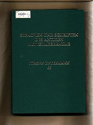 Immagine del venditore per Sprachen und Schriften des antiken Mittelmeerraumes Festschrift für Jürgen Untermann zum 65. Geburtstag venduto da avelibro OHG