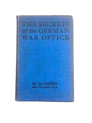 Image du vendeur pour Secrets of the German War Office mis en vente par World of Rare Books