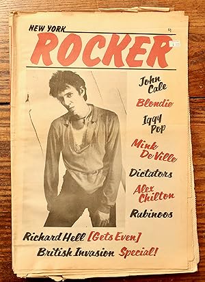 NEW YORK ROCKER - no. 7, MAY- JUNE, 1977. RICHARD HELL, JOHN CALE, IGGY POP, BLONDIE