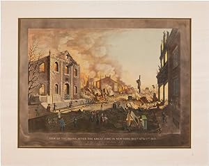 Imagen del vendedor de VIEW OF THE RUINS AFTER THE GREAT FIRE IN NEW- YORK, DECR. 16th & 17th 1835. AS SEEN FROM EXCHANGE PLACE [caption title] a la venta por William Reese Company - Americana