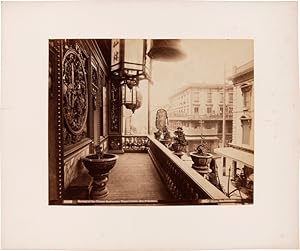 3002 BALCONY OF THE CHINESE RESTAURANT, DUPONT STREET, SAN FRANCISCO [caption title]. [with:] 300...