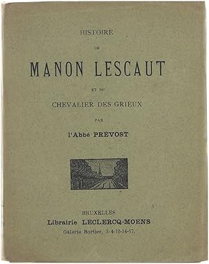 Bild des Verkufers fr Histoire de Manon Lescaut et du chevalier des grieux zum Verkauf von Untje.com