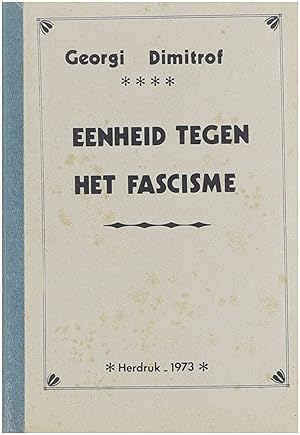 Image du vendeur pour Eenheid tegen het fascisme mis en vente par Untje.com