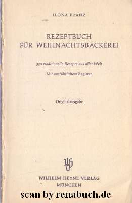 Rezeptbuch für Weihnachtsbäckerei