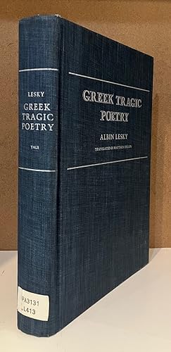 Imagen del vendedor de Greek Tragic Poetry a la venta por Turgid Tomes