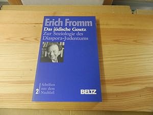 Bild des Verkufers fr Fromm, Erich: Schriften aus dem Nachlass; Teil: Bd. 2., Das jdische Gesetz : zur Soziologie des Diaspora-Judentums. hrsg. und bearb. von Rainer Funk und Bernd Sahler / Heyne-Bcher / 19 / Heyne-Sachbuch ; Nr. 5053 zum Verkauf von Versandantiquariat Schfer