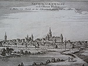 Neunburg vorm Wald Bavaria Germany Holy Roman Empire c. 1700 Bodenehr city view