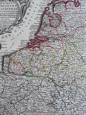 Holland 17 United Provinces Netherlands Belgium Luxembourg 1719 Chiquet map