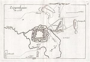 "Ziegenheim en 1758" - Ziegenhain Schwalmstadt / Hessen