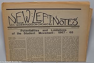 Seller image for SDS new left notes, vol. 3, no. 5, February 5, 1968 for sale by Bolerium Books Inc.