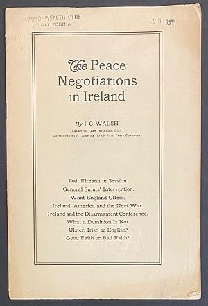 Imagen del vendedor de The peace negotiations in Ireland a la venta por Bolerium Books Inc.