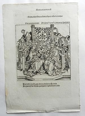 Eneas pius papa - Friderici terci romano(rum) i(m)perator(is). Blatt CCLXVII aus: Liber chronicar...