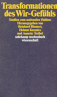 Imagen del vendedor de Transformationen des Wir-Gefhls : Studien zum nationalen Habitus. Suhrkamp-Taschenbuch Wissenschaft ; 1073. a la venta por Fundus-Online GbR Borkert Schwarz Zerfa