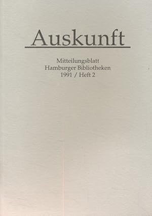 Seller image for Auskunft: Mitteilungsblatt Hamburger Bibliotheken, 11. Jahrgang, Heft 2. for sale by Fundus-Online GbR Borkert Schwarz Zerfa