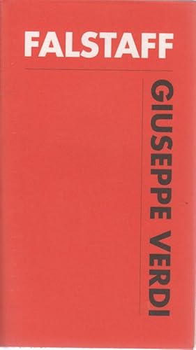 Immagine del venditore per Falstaff. Livret d'Arrigo Boito d'aprs Shakespeare. [Programme, Saison 03-04]. Comdie lyrique en trois actes. 24, 26, 28, 30 Juin, 2, 4, 6, 8 Juillet 2004, Mise en scne: Peter Stein, Costumes: Moidele Bickel. venduto da Fundus-Online GbR Borkert Schwarz Zerfa