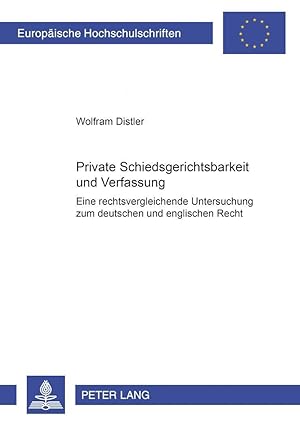 Seller image for Private Schiedsgerichtsbarkeit und Verfassung for sale by moluna
