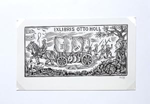 EX LIBRIS für Otto Holl - (Holzschnitt / 1976, signiert)