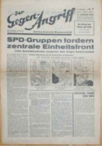 DER GEGEN-ANGRIFF - Antifaschistische Wochenschrift.- III. Jahrgang, Nr. 1, 4. Januar 1935