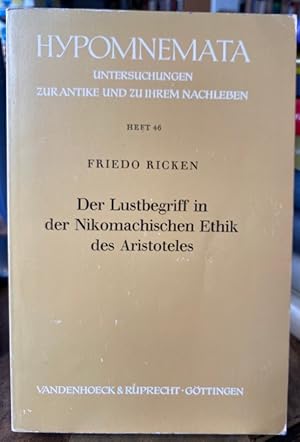 Der Lustbegriff in der Nikomachischen Ethik des Aristoteles.