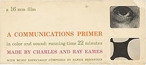 A Communications Primer (Original fold-out flyer for the 1953 short film)