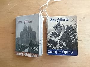 Der Führer macht Geschichte 1936 // Des Führers Kampf im Osten 3 (2 Minibüchlein in gleicher Auss...