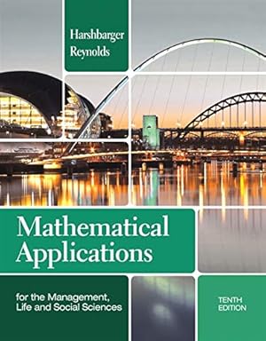 Seller image for Mathematical Applications for the Management, Life, and Social Sciences for sale by Pieuler Store