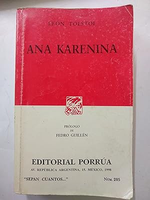 Immagine del venditore per Ana Karenina venduto da Libros nicos