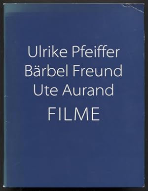 Bild des Verkufers fr Filme. Broschre zur Filmveranstaltung "drei Filmemacherinnen, drei Freundinnen" im Kino Arsenal und im Filmkunsthaus Babylon in Berlin anllich unserer 25jhrigen Zusammenarbeit. zum Verkauf von Antiquariat Neue Kritik