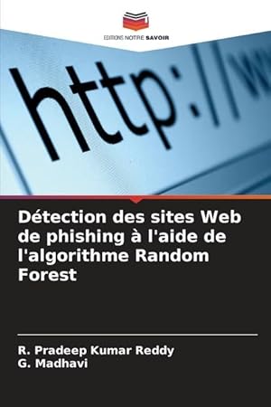 Bild des Verkufers fr Dtection des sites Web de phishing  l aide de l algorithme Random Forest zum Verkauf von moluna