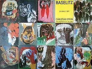 Georg Baselitz. Christian Stein. Milano 1987 Poster Grande formato