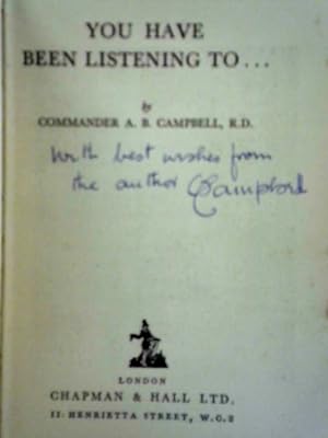 Imagen del vendedor de You Have Been Listening to. a la venta por World of Rare Books