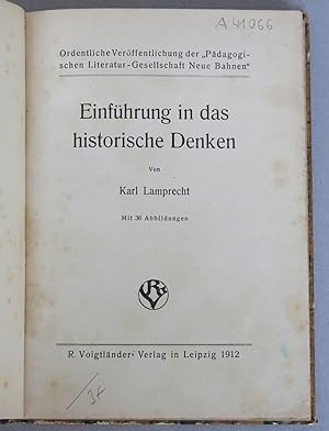 Seller image for Einfhrung in das historische Denken. Mit 36 Abbildungen for sale by Antikvariat Valentinska