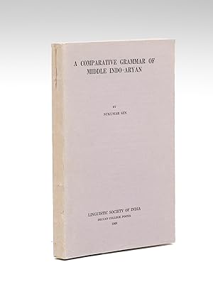 Bild des Verkufers fr A Comparative grammar of middle indo-aryan [ First edition ] zum Verkauf von Librairie du Cardinal