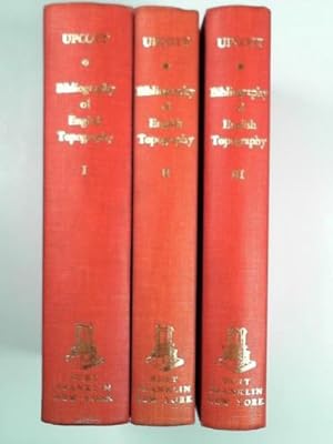 Imagen del vendedor de A bibliographical account of the principal works relating to English topography (3 volume set) a la venta por Cotswold Internet Books