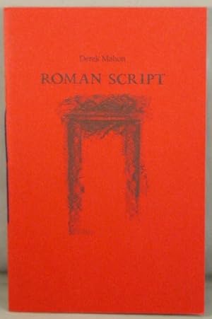 Bild des Verkufers fr Roman Script. zum Verkauf von Bucks County Bookshop IOBA