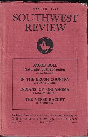 Southwest Review - 5 issues 1929-1930