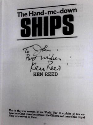 Bild des Verkufers fr Hand-me-down Ships zum Verkauf von World of Rare Books