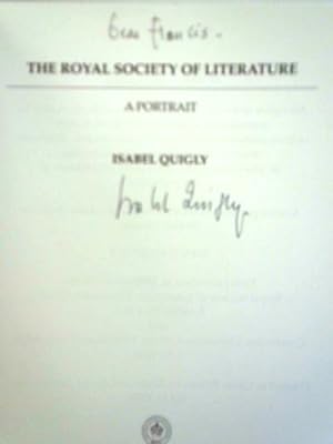 Seller image for The Royal Society of Literature for sale by World of Rare Books