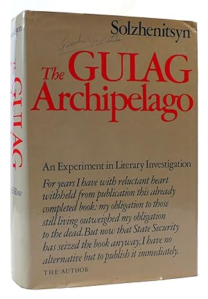 Seller image for THE GULAG ARCHIPELAGO, 1918-1956 : An Experiment in Literary Investigation for sale by Rare Book Cellar