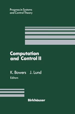 Seller image for Computation and Control II for sale by BuchWeltWeit Ludwig Meier e.K.