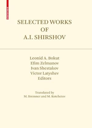 Seller image for Selected Works of A.I. Shirshov for sale by BuchWeltWeit Ludwig Meier e.K.