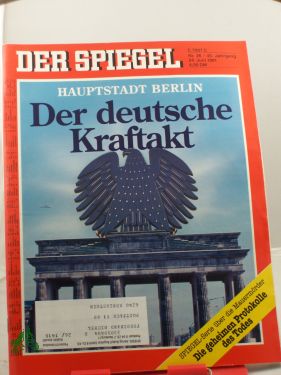 Bild des Verkufers fr 26/1991, 24. Juni, Der deutsche Kraftakt zum Verkauf von Antiquariat Artemis Lorenz & Lorenz GbR