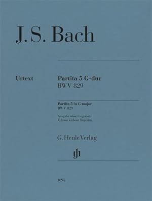 Seller image for Johann Sebastian Bach - Partita Nr. 5 G-dur BWV 829 for sale by Wegmann1855