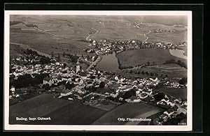 Ansichtskarte Roding /bayr. Ostmark, Ortsansicht vom Flugzeug aus