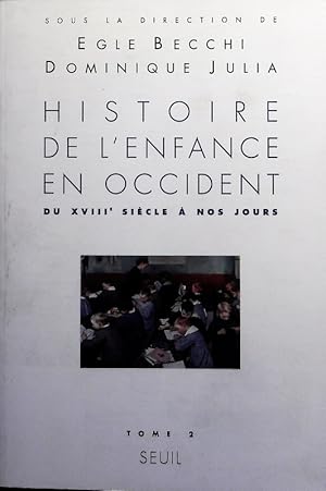 Imagen del vendedor de Histoire de l'enfance en Occident. a la venta por Antiquariat Bookfarm