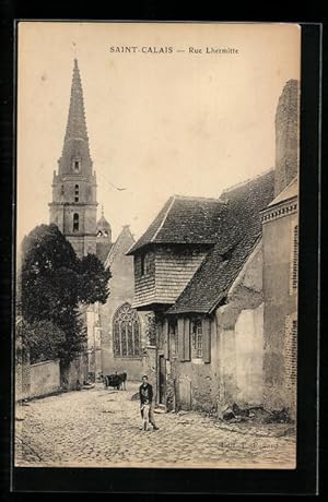 Seller image for Carte postale Saint-Calais, Rue Lhermitte for sale by Bartko-Reher