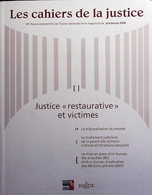 Image du vendeur pour Justice "restaurative" et victimes. mis en vente par Antiquariat Bookfarm