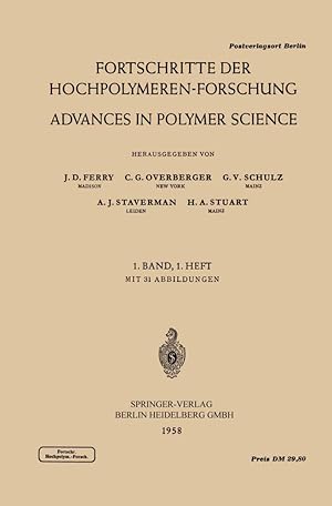 Seller image for Fortschritte der Hochpolymeren-Forschung / Advances in Polymer Science for sale by moluna