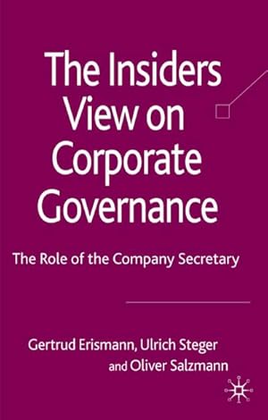 Seller image for The Insider's View on Corporate Governance for sale by BuchWeltWeit Ludwig Meier e.K.